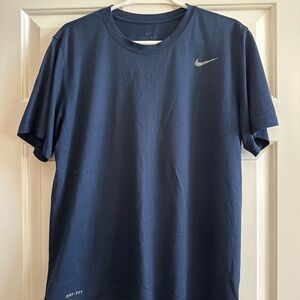 Nike Men's Dri-Fit Short Sleeve T-Shirt Navy Blue, Size Large